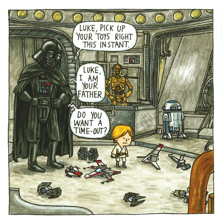 Darth Vader And Son' Illustrations of Luke As A 4-Year-Old By Jeffrey Brown  (PHOTOS) | HuffPost Life
