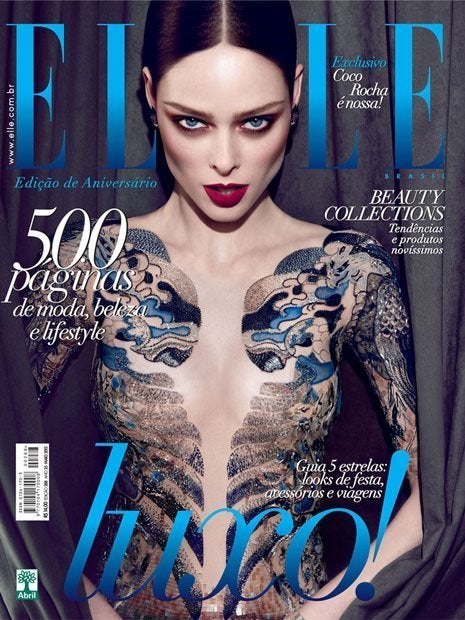 Coco Rocha Elle Brasil May 2012 Cover Gets Airbrushed Against Her