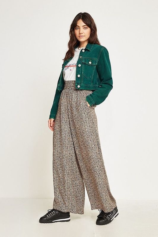 Urban Outfitters, Leopard Print Palazzo Pants, &pound;52.