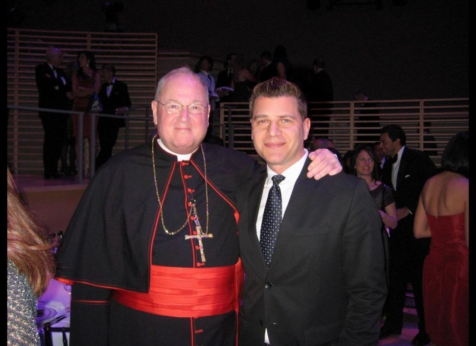 Cardinal Timothy Dolan and TV Personality Tom Murro