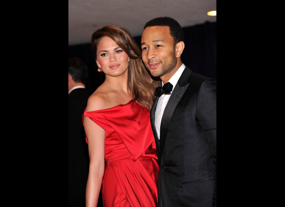 Chrissy teigen red wedding dress sale