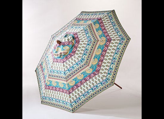 9-Ft. Rio Carnival Stripe Umbrella, $107.99