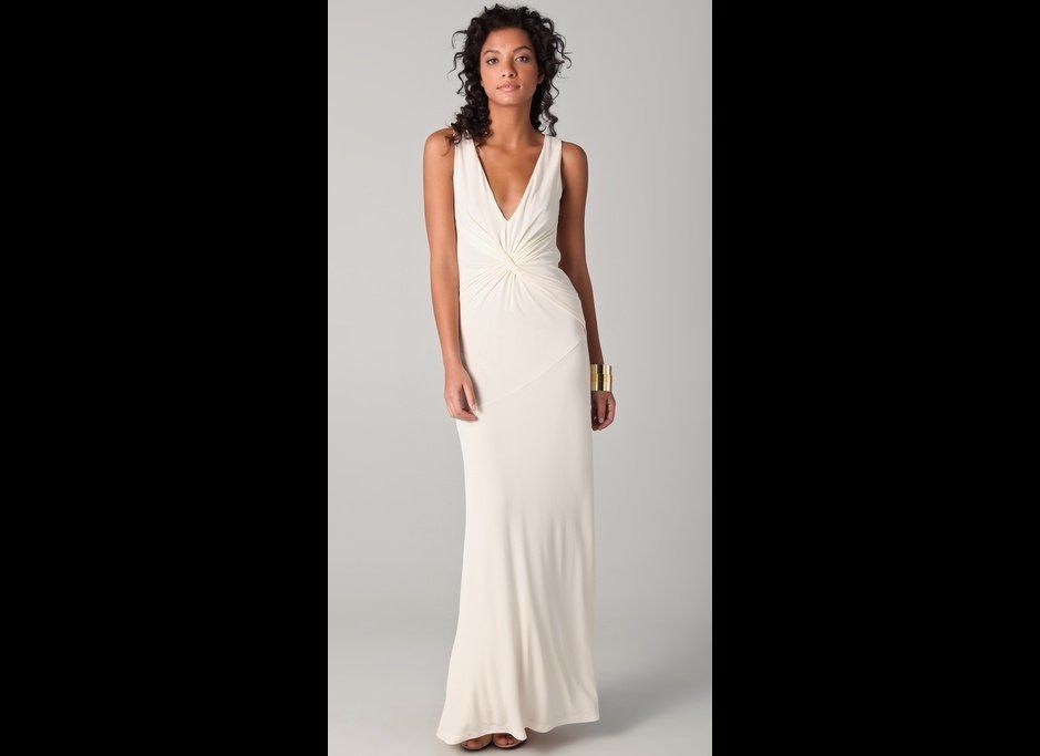 Halston Heritage Twist Front Gown, $425