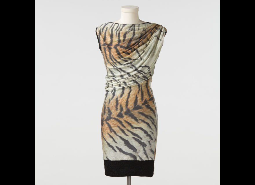 Giambattista Valli Tiger Print Knit Dress, $205.00