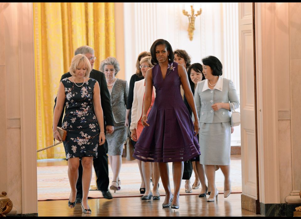 Michelle Obama & the G-8 spouses