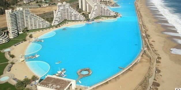 Interesting Things:Swimming Pool In The Resort Of San Alfonso del Mar In Algarrobo City In Chile..