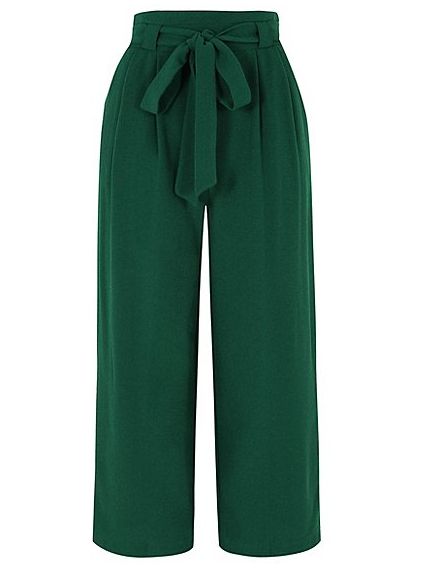 George at Asda, Green Tie Front Culottes, &pound;14