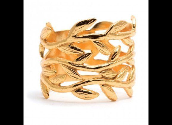 Gorjana Gold Vine Ring, $60