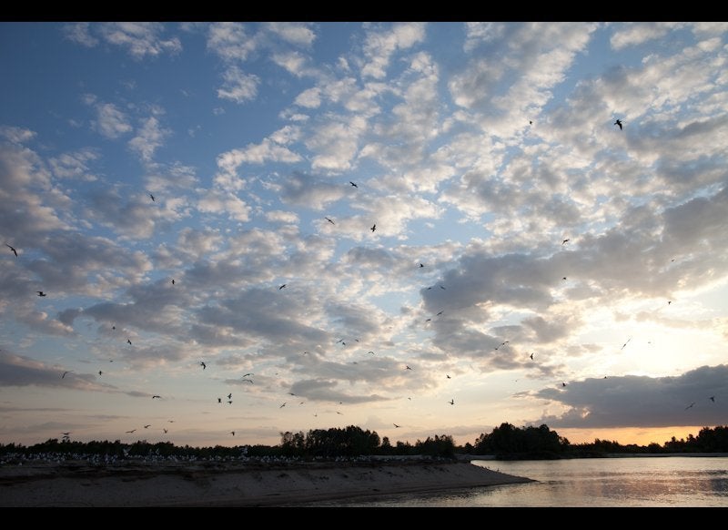 The Vistula's amazing skies