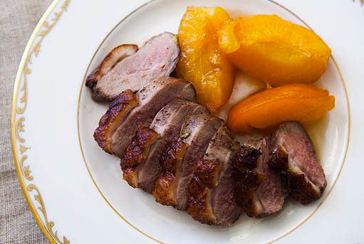 Rosemary Duck With Apricots