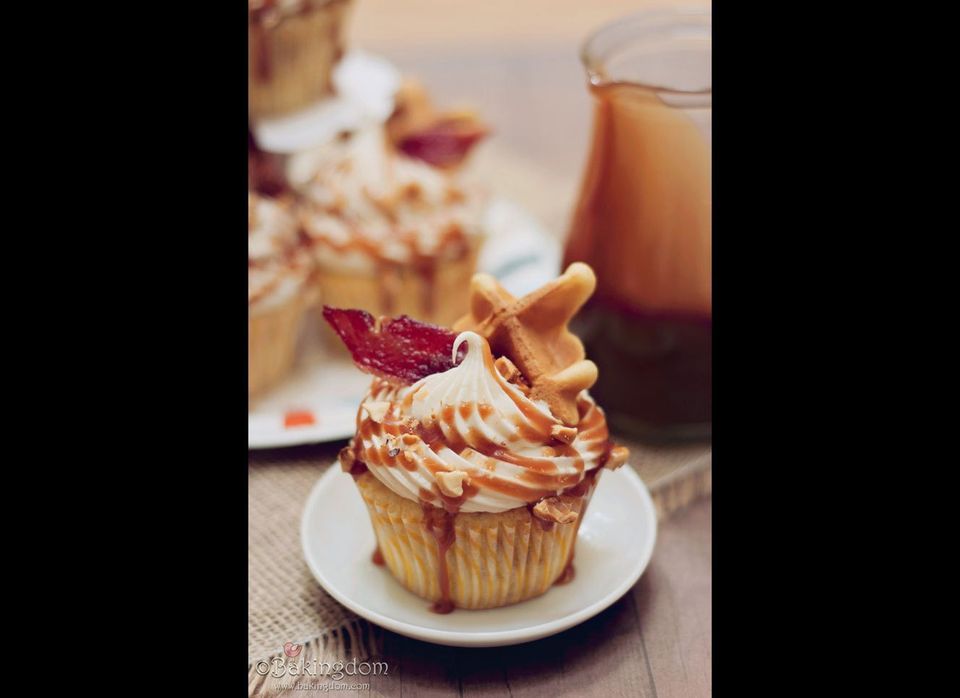 Bacon-Hazelnut Buttermilk Cupcakes