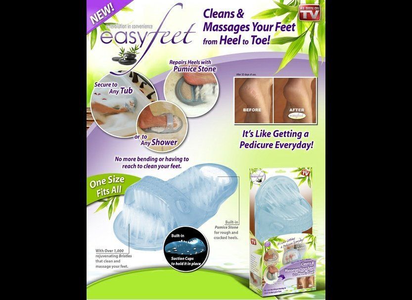 "Easy Feet" Foot Scrubber, $10