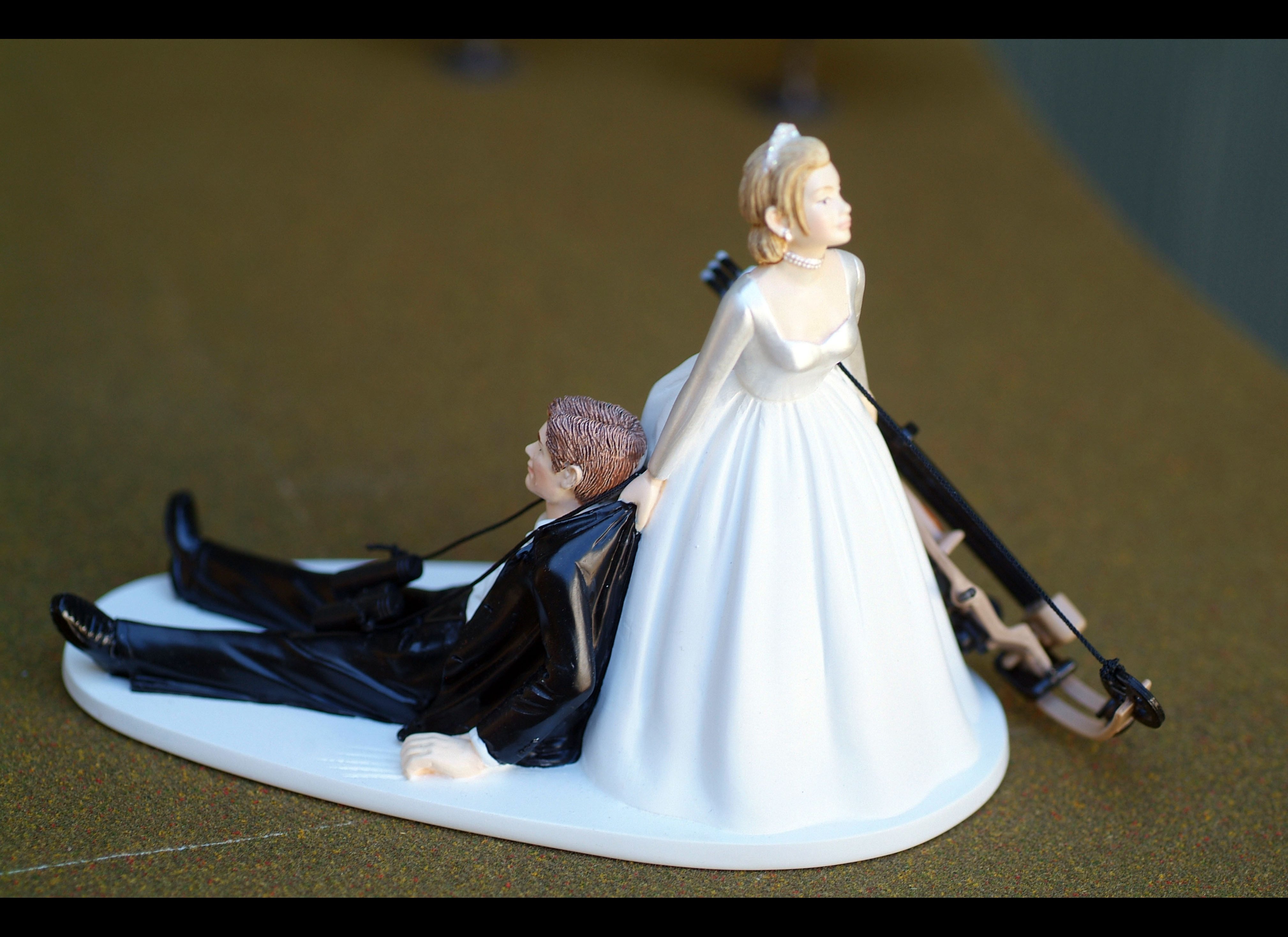 Gold Adventure Begins Wedding Cake Topper - Discontinued