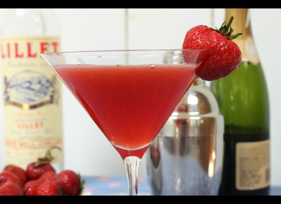 Strawberry Lillet Cocktails