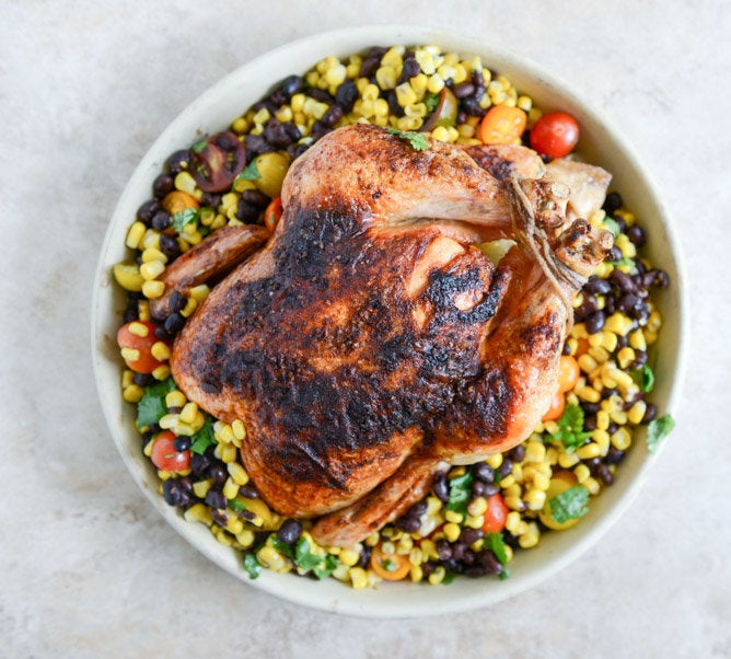 Chipotle Lime Butter Whole Roasted Chicken