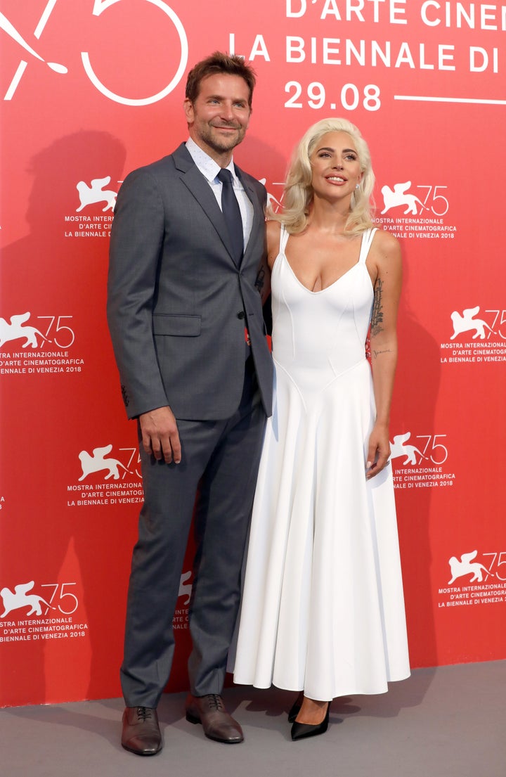 Cooper and co-star Lady Gaga at the world premiere of “A Star Is Born” at the Venice Film Festival on Aug. 31. He said they bonded over a shared love of family.