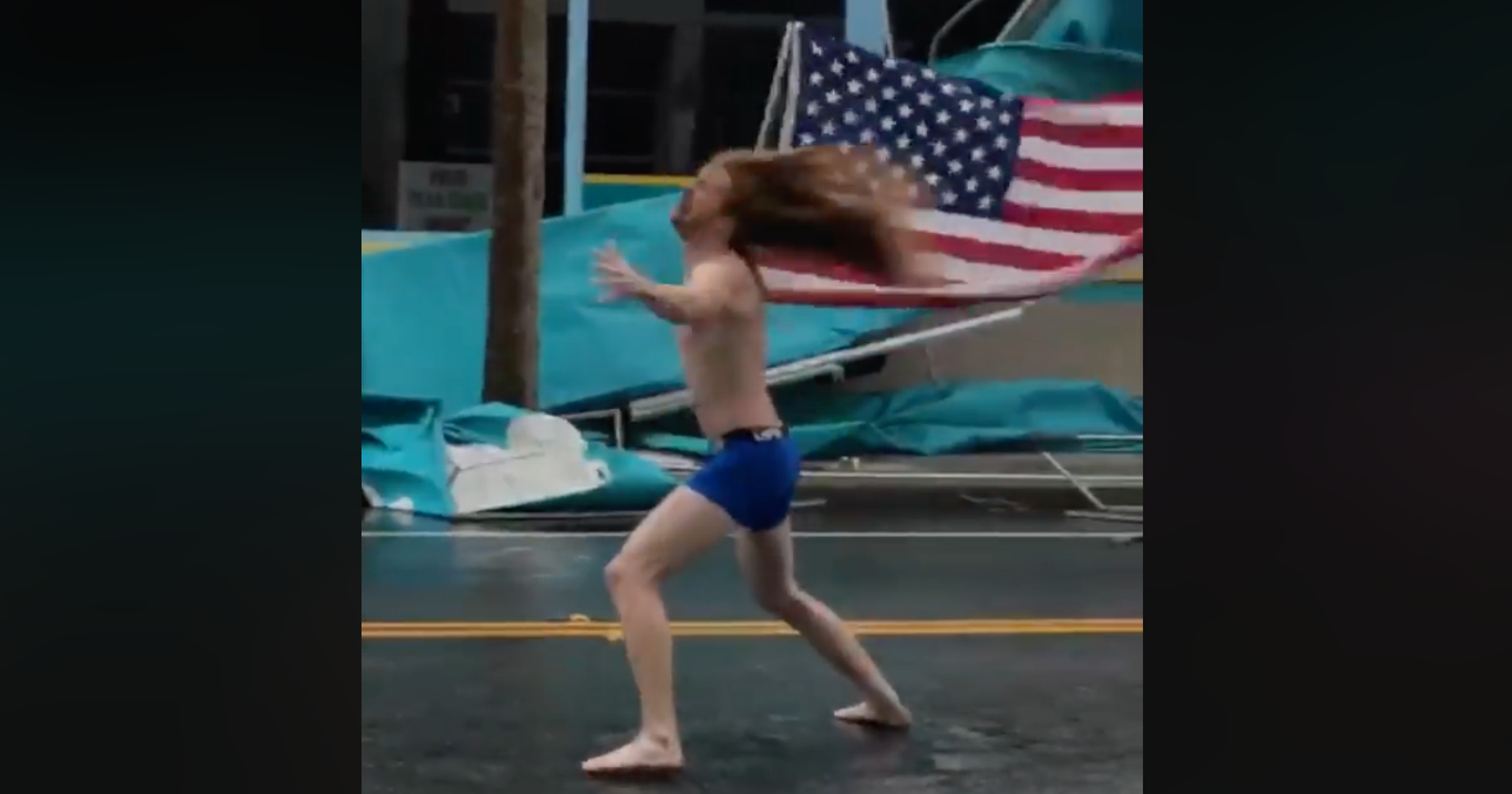 Headbanging, Flag-Waving Hero Returns For Hurricane Florence | HuffPost