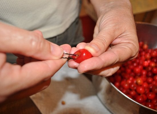 How To Pit Cherries Without Using A Cherry Pitter Huffpost Life