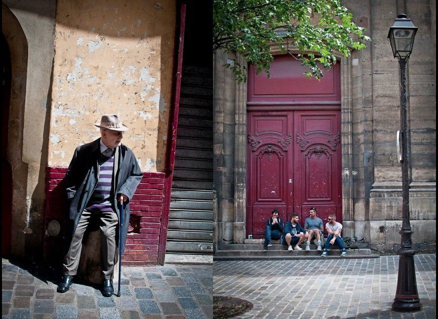 The different characters in La Marais