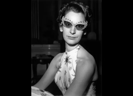 Half a century later Audrey Hepburn's cat-eye glasses put rivals in the  shade