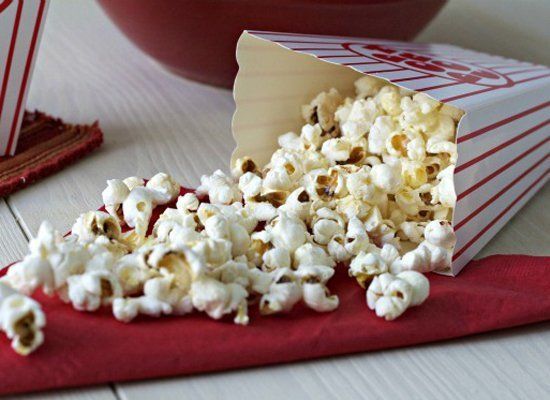 Movie theater popcorn hack: use a straw on the machine to get butter to the  middle of the bag, and not just on the top. Credit to my gf the genius 