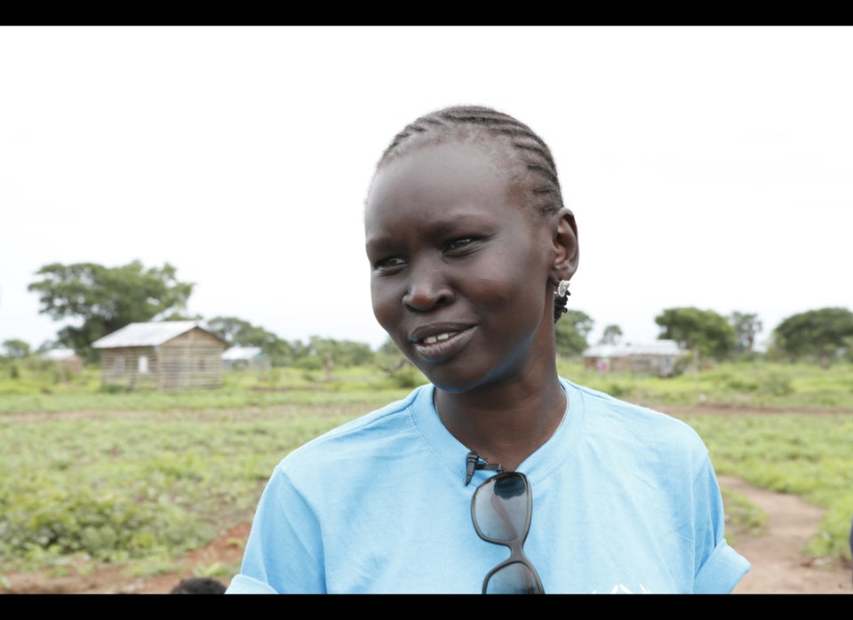 Wek in the Alek Chok returnee village with UNHCR