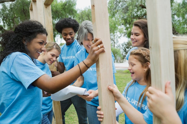 Playing a role in rebuilding their community can be therapeutic for young people and adults alike.