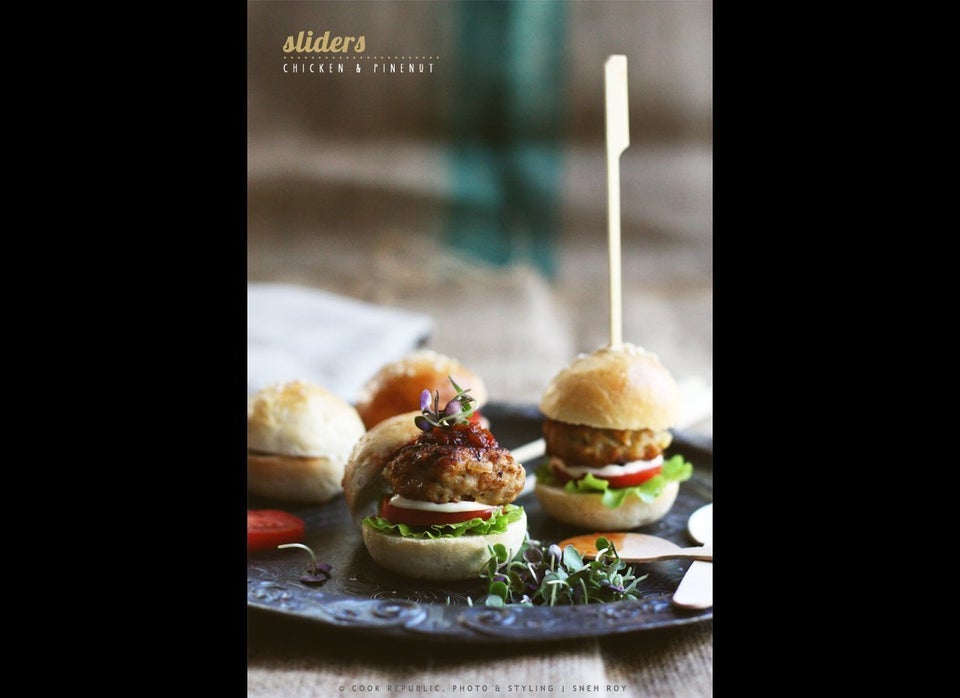 Chicken And Pinenut Sliders