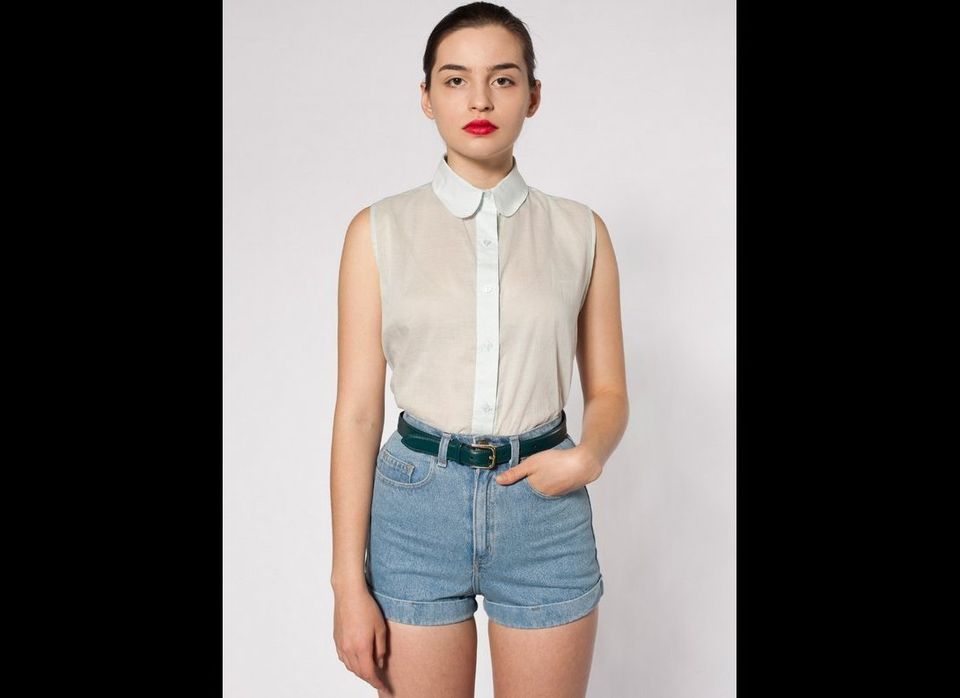 Sleeveless "Lawn" Button-Up, $42