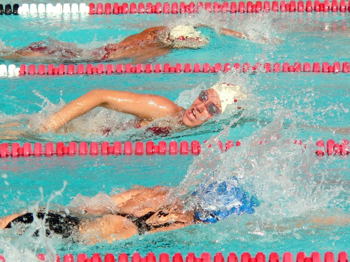 girls swimming league finals