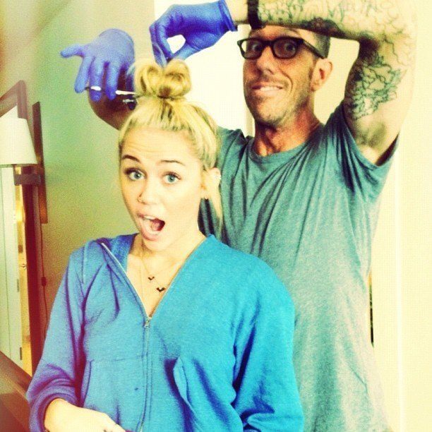 Miley Cyrus Haircut Singer Chops All Her Hair For A Platinum