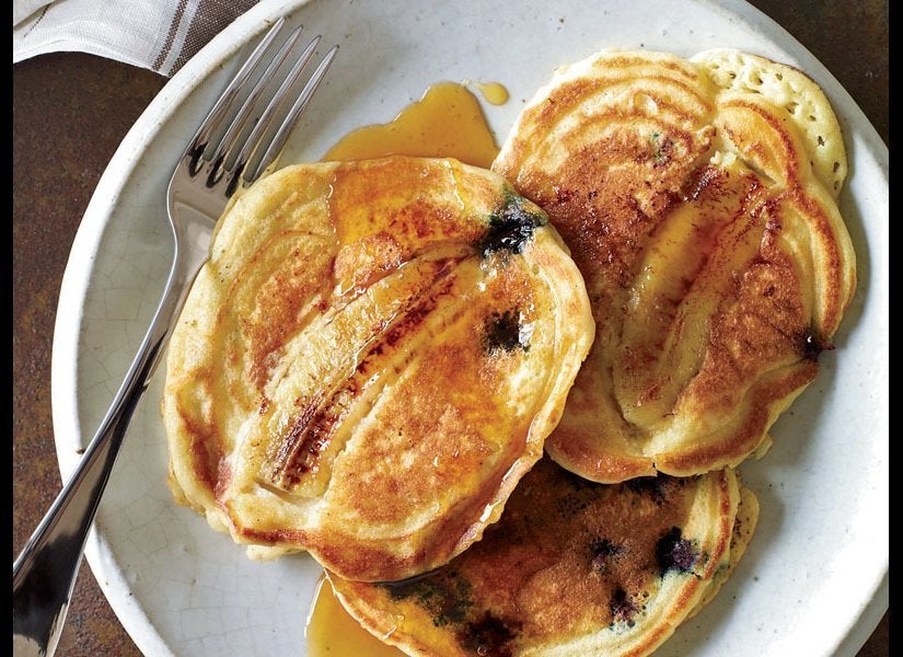 Blueberry-Banana Pancakes