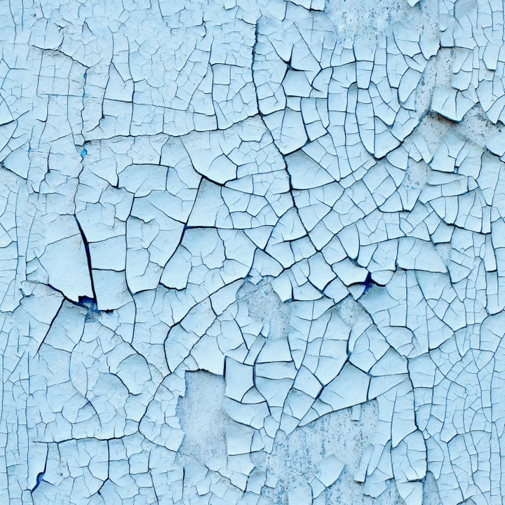 wall covered with old enamel...
