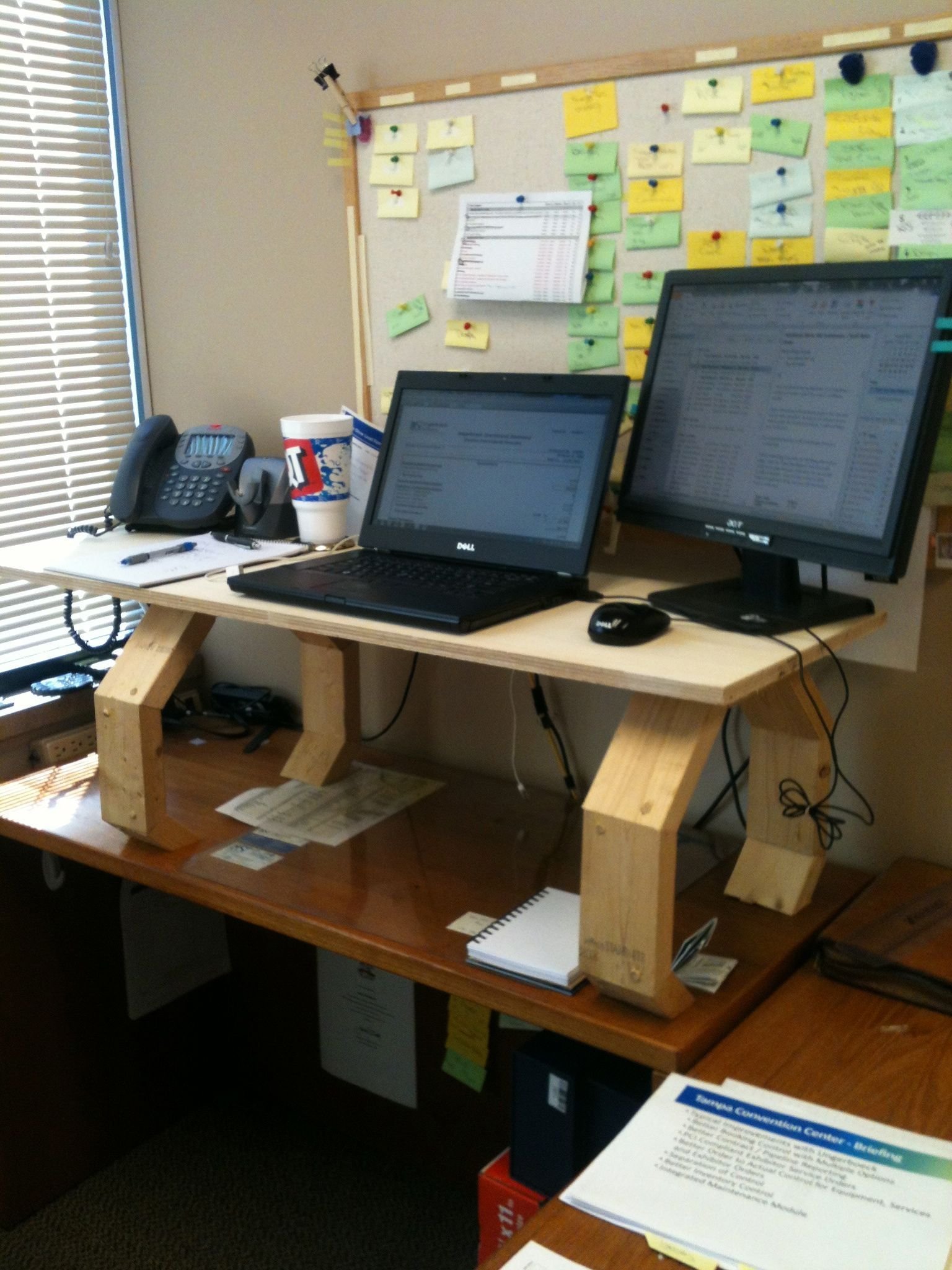 home made stand up desk