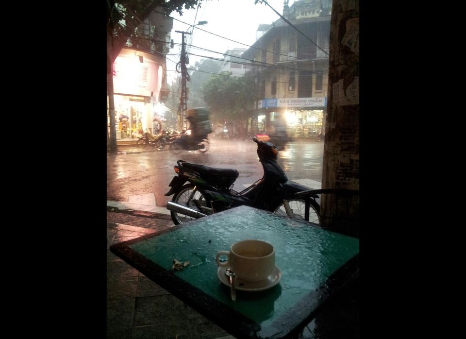 A rainy day in Hanoi