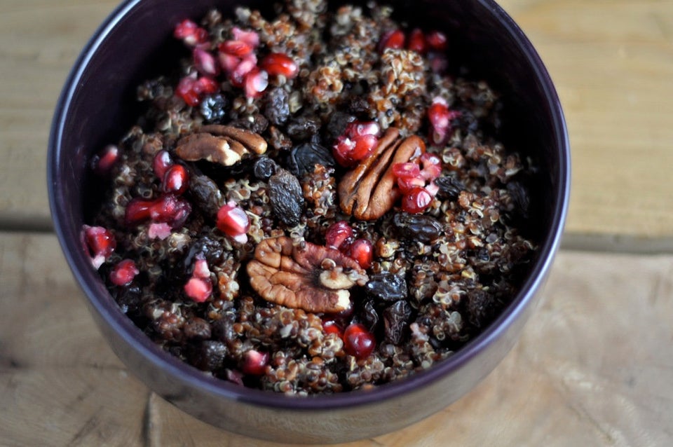 Pomegranate Pecan Pumpkin Spice Quinoa Bowl