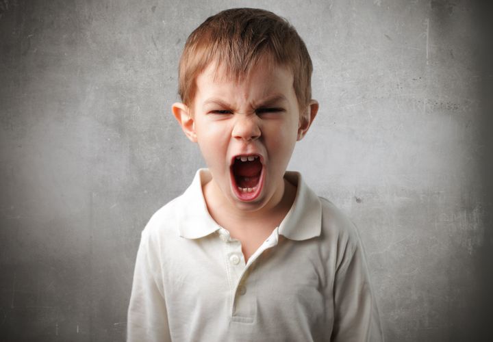 Child with angry expression