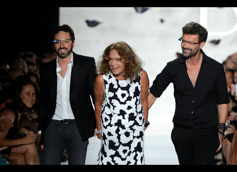 Sergey Brin, Diane von Furstenberg & Yvan Mispelaere