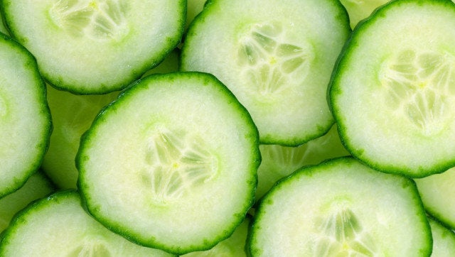 background with cucumbers