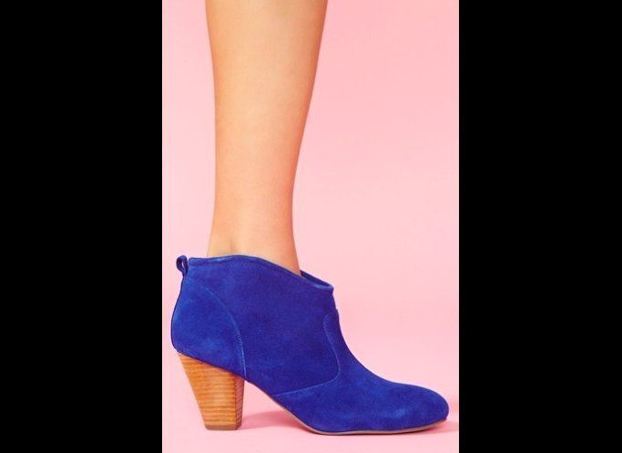 Marks Ankle Boot Blue Suede, $78