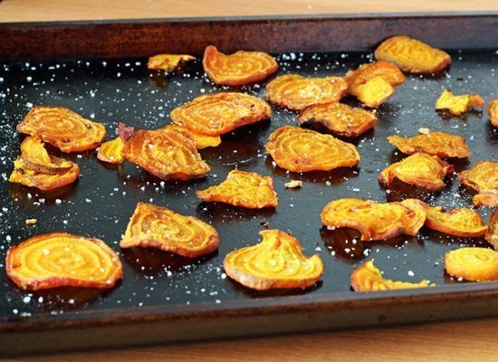 Crispy Baked Golden Beet Chips