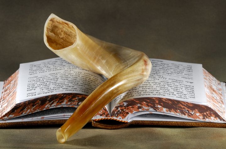 shofar and a bible jewish...