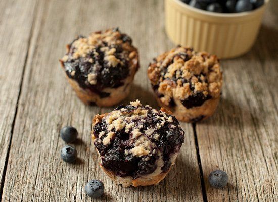 Blueberry And Blueberry Jam Muffins