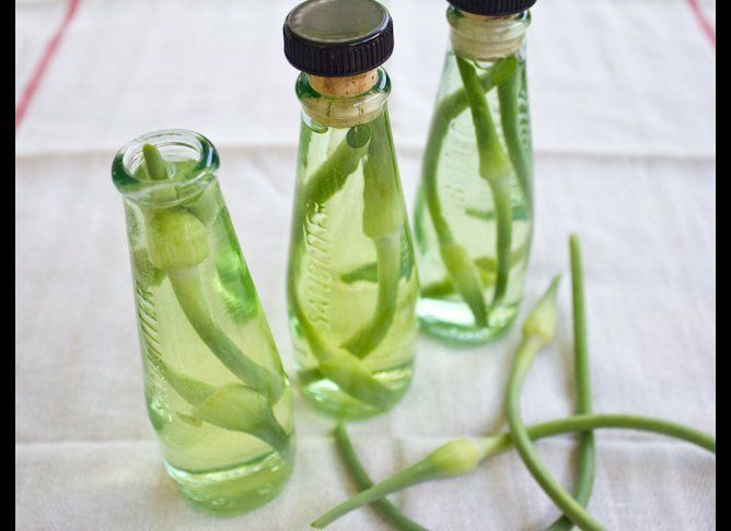 Garlic Scape Vinegar