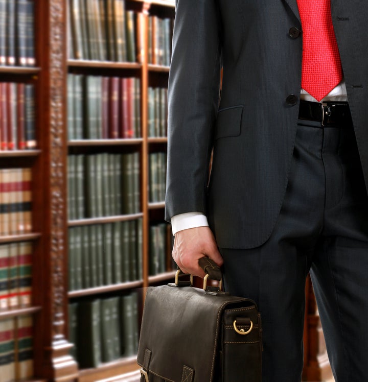 A lawyer in the library