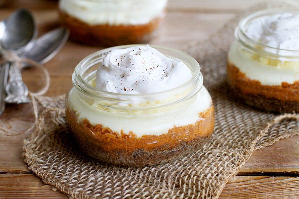 Cheesecake Pumpkin Bars in a Jar