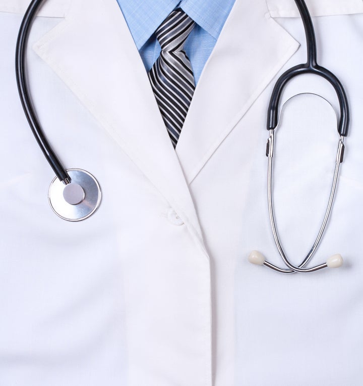 doctors lab white coat with...