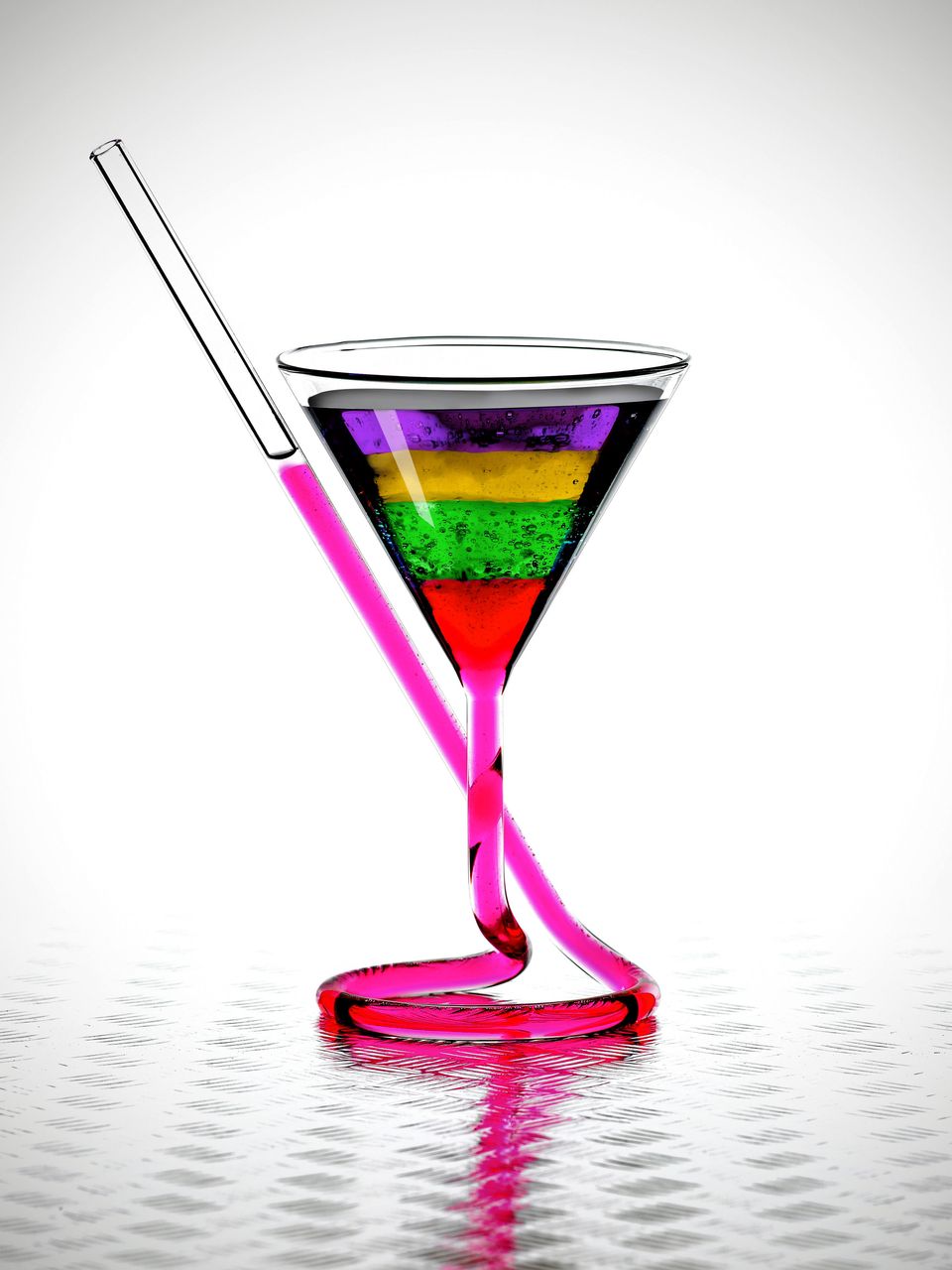 A Signature Cocktail In a Color Other Than Brown or Clear