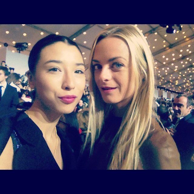 Lily Kwong With Virginie Courtin-Clarins