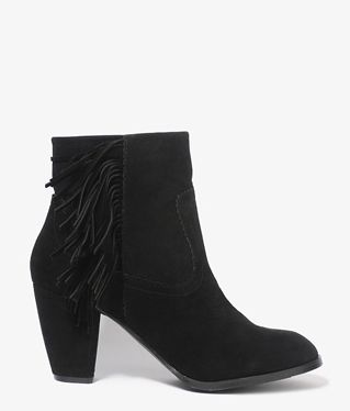 Forever21 Fringed Booties, $34